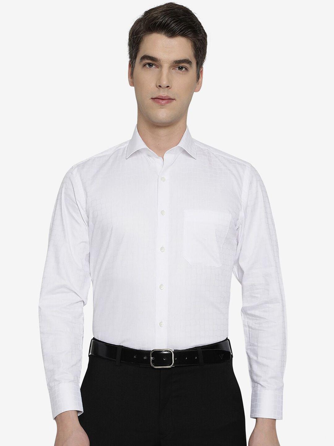 greenfibre men white formal shirt