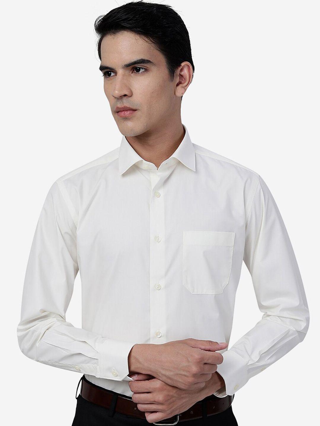 greenfibre slim fit spread collar cotton formal shirt