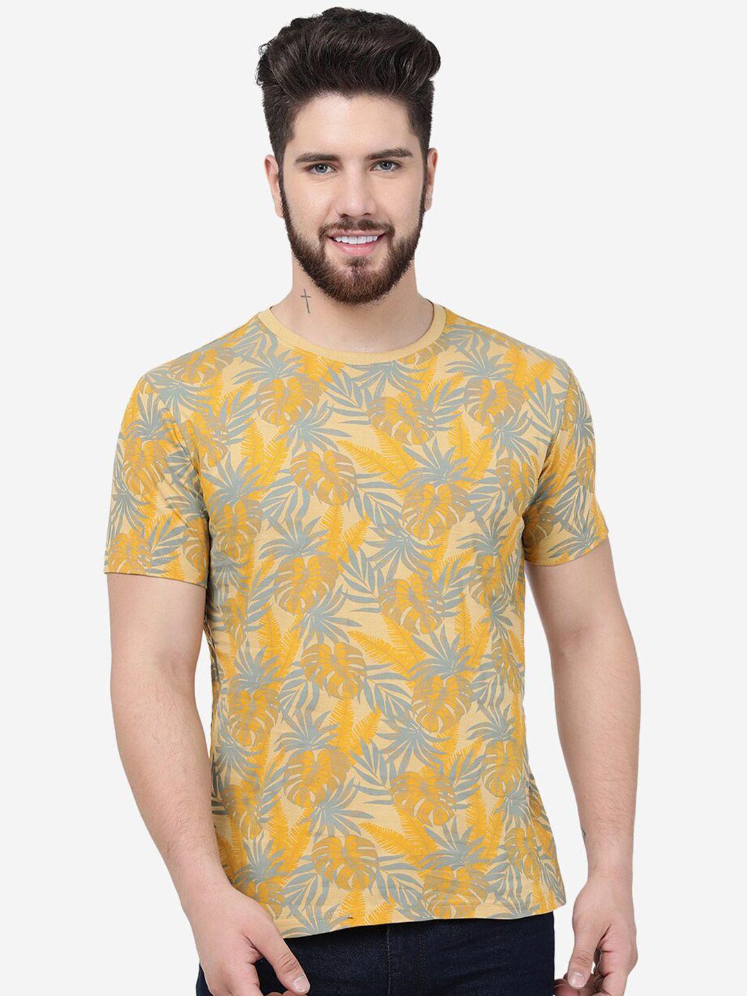 greenfibre tropical printed slim fit t-shirt