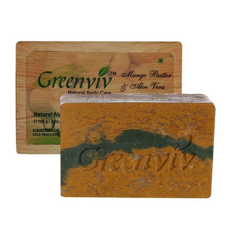 greenviv natural mango & aloe vera soap