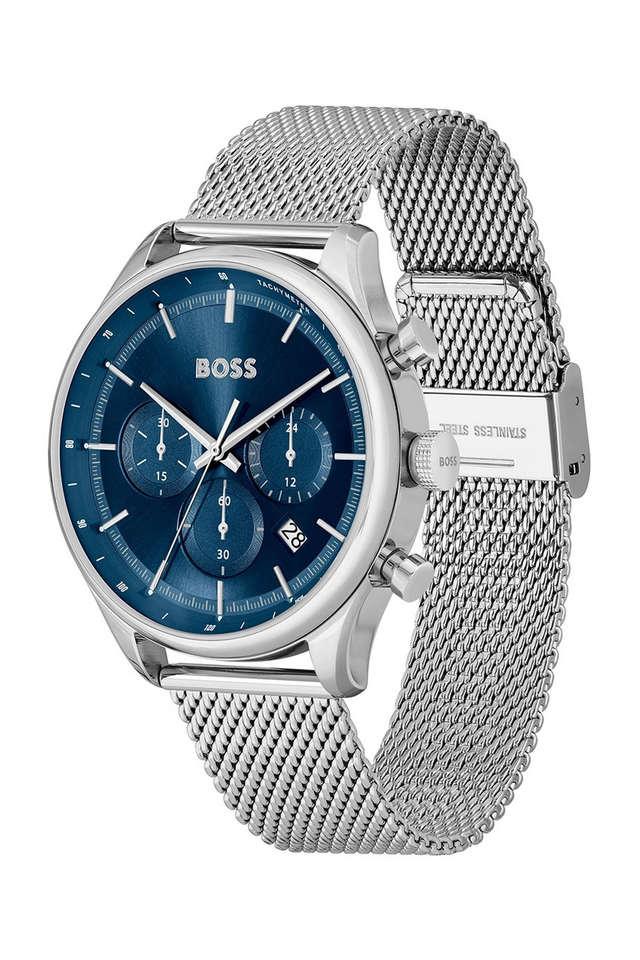 gregor 45 mm blue stainless steel analog watch for men - w1514052