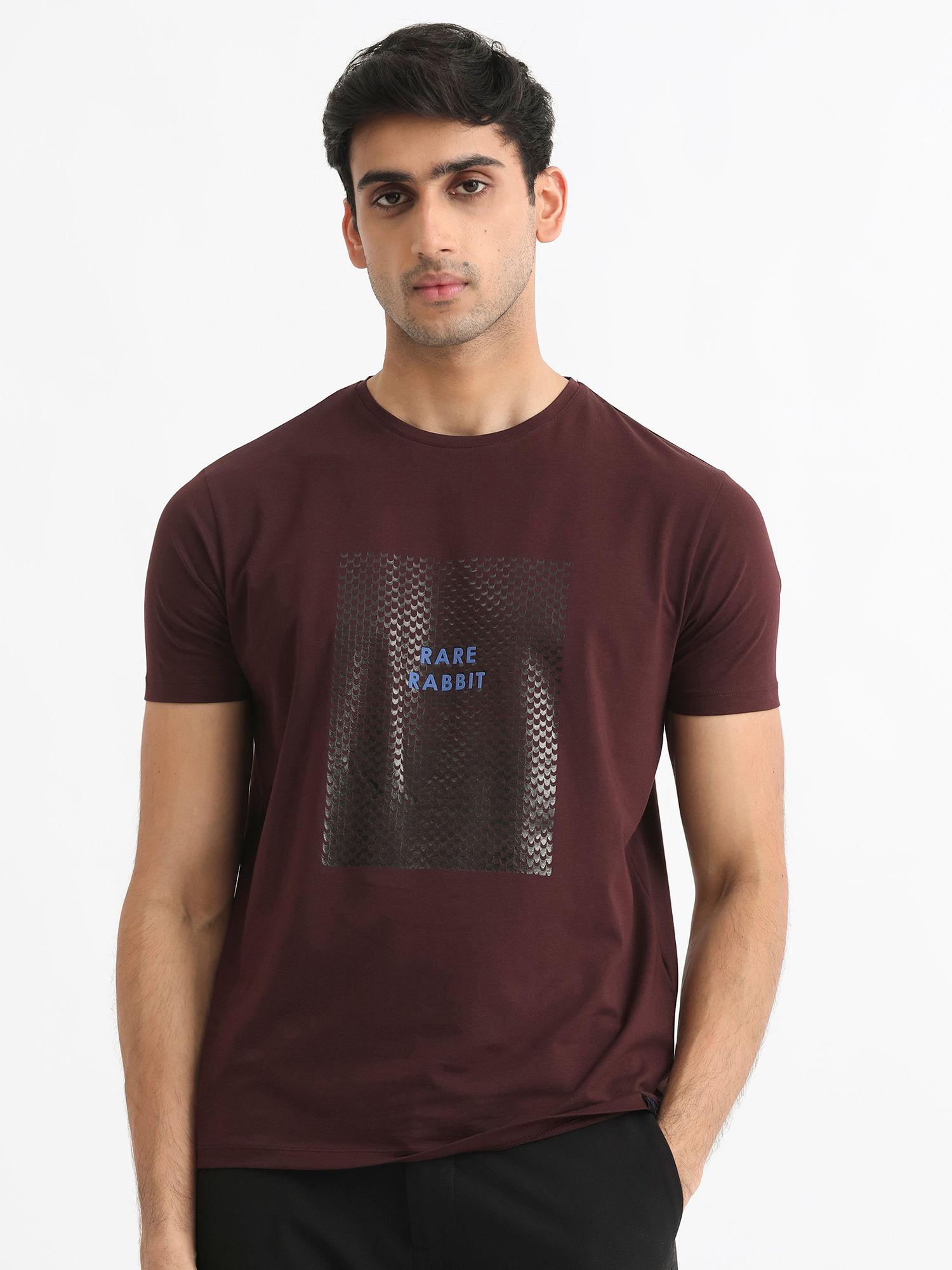gregory primary maroon graphic t-shirt