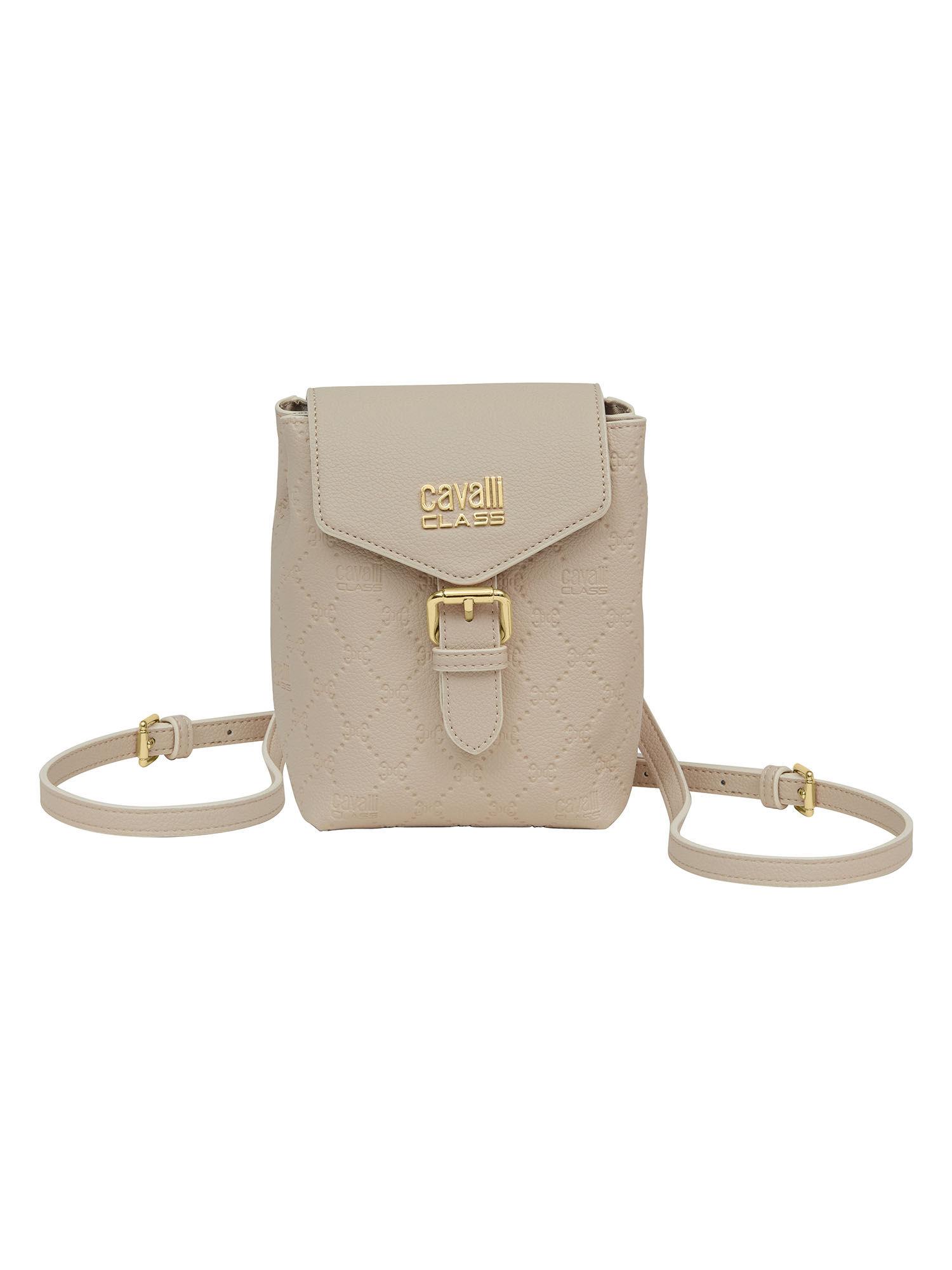 greta synthetic leather backpacks beige