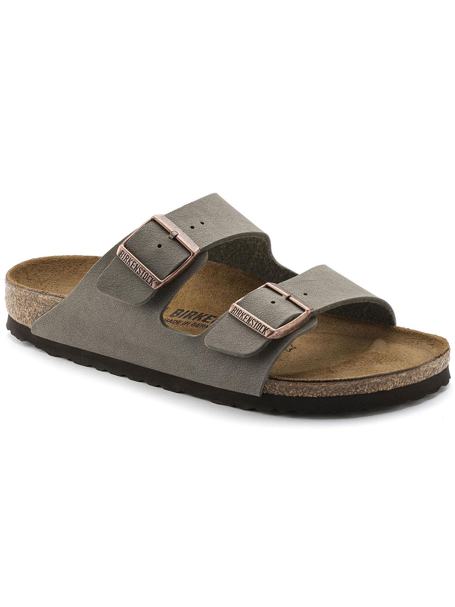 grey arizona solid narrow width sandals