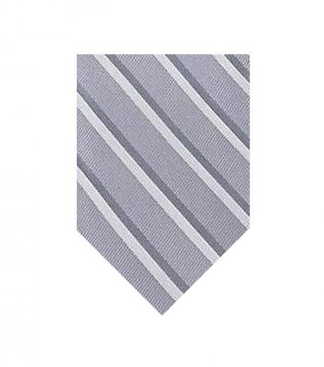 grey charles striped tie