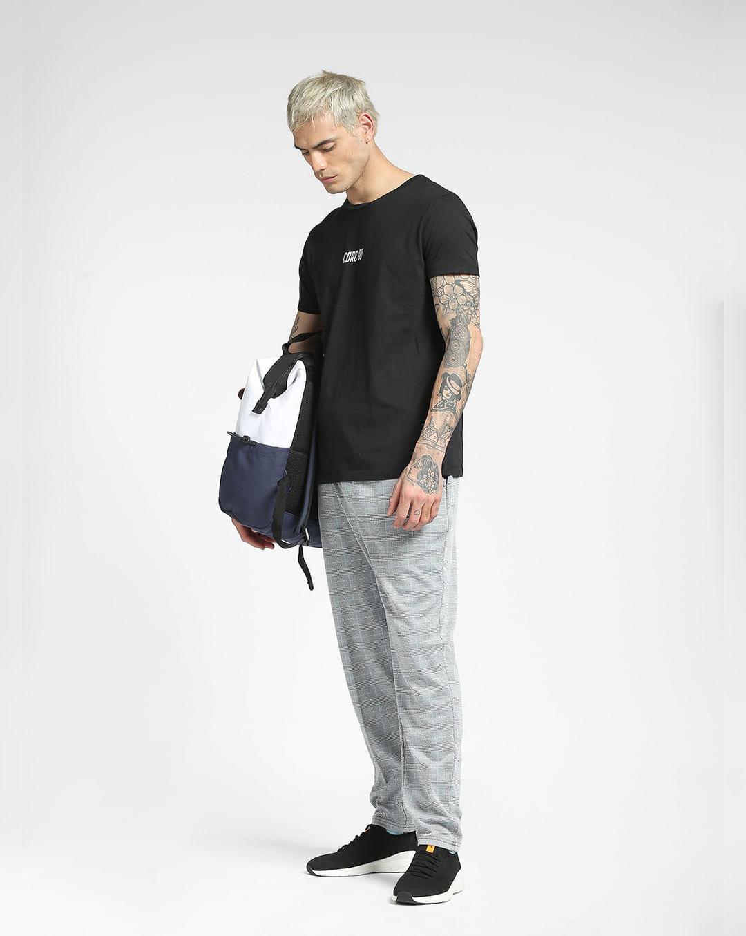 grey check pants