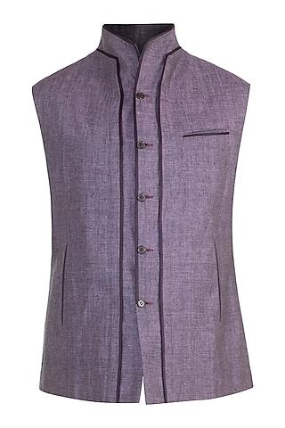 grey double paneled waistcoat