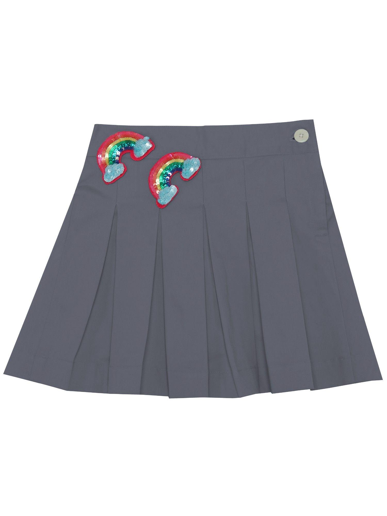grey embellished alice skirt