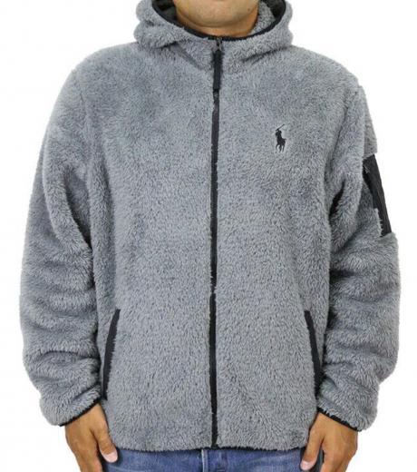 grey fleece jacket