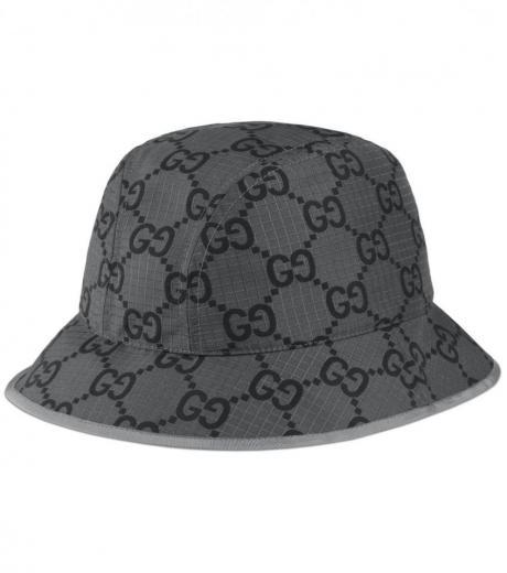 grey gg supreme bucket hat