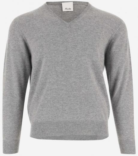 grey grey ribbed edges sweater