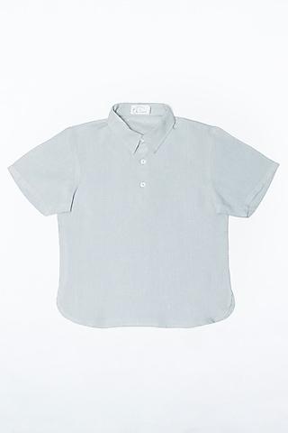 grey linen shirt for boys