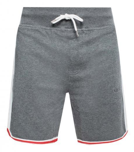 grey logo shorts