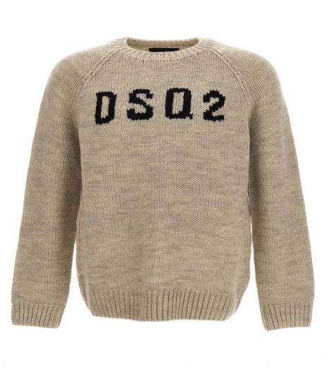 grey logo sweater