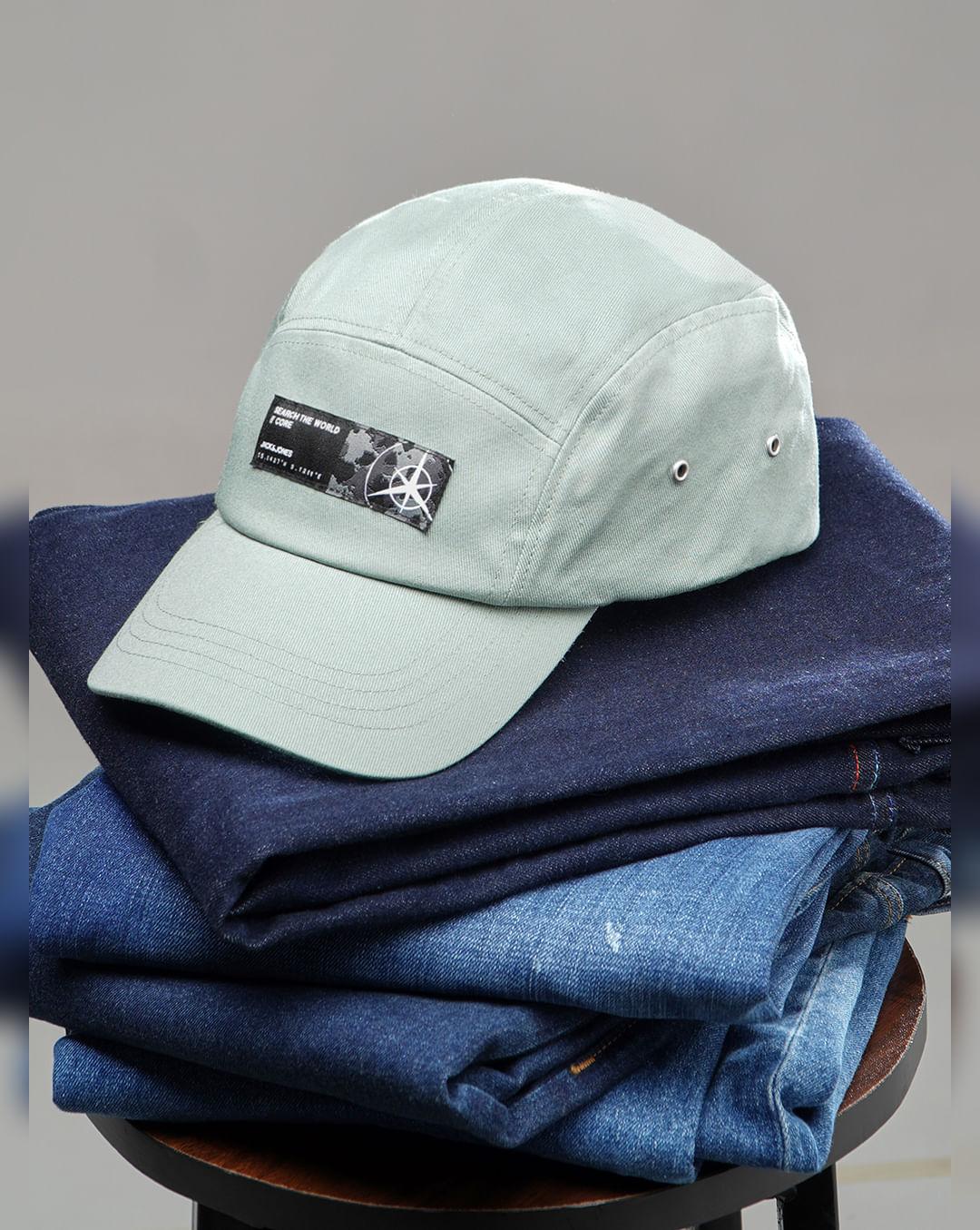 grey patch branding cap