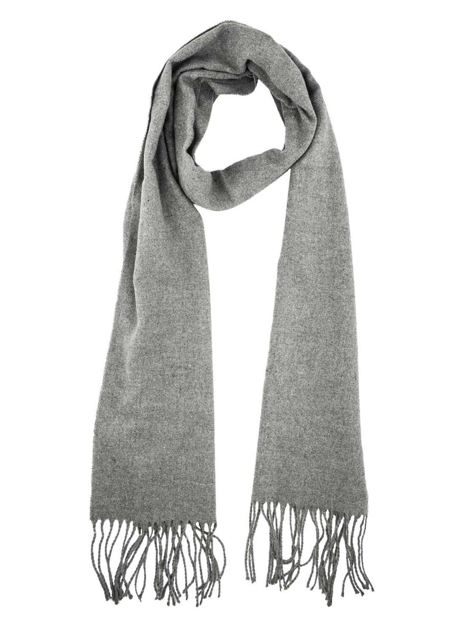 grey self design scarf