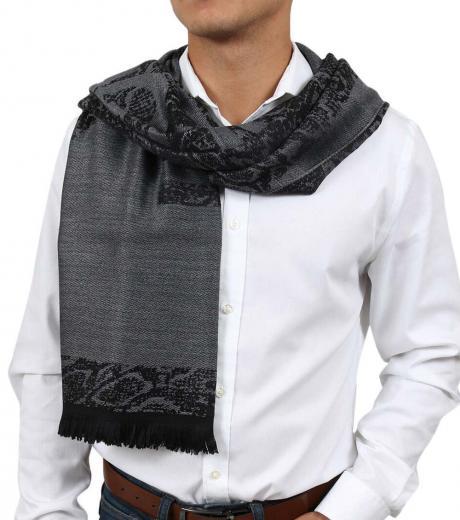 grey signature scarf