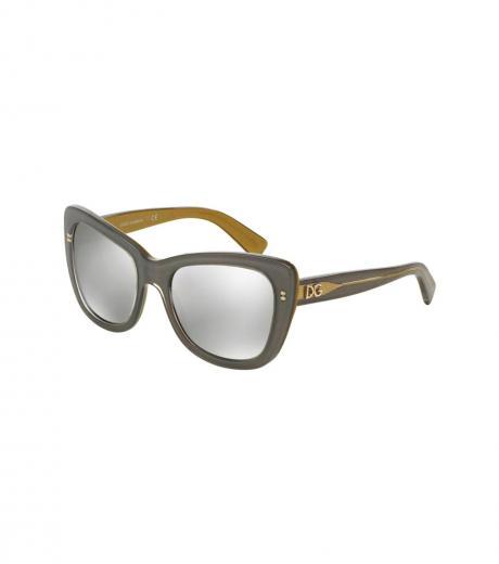 grey square mirrored sunglasses