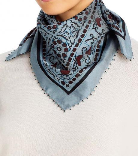 grey strawberry neckerchief scarf