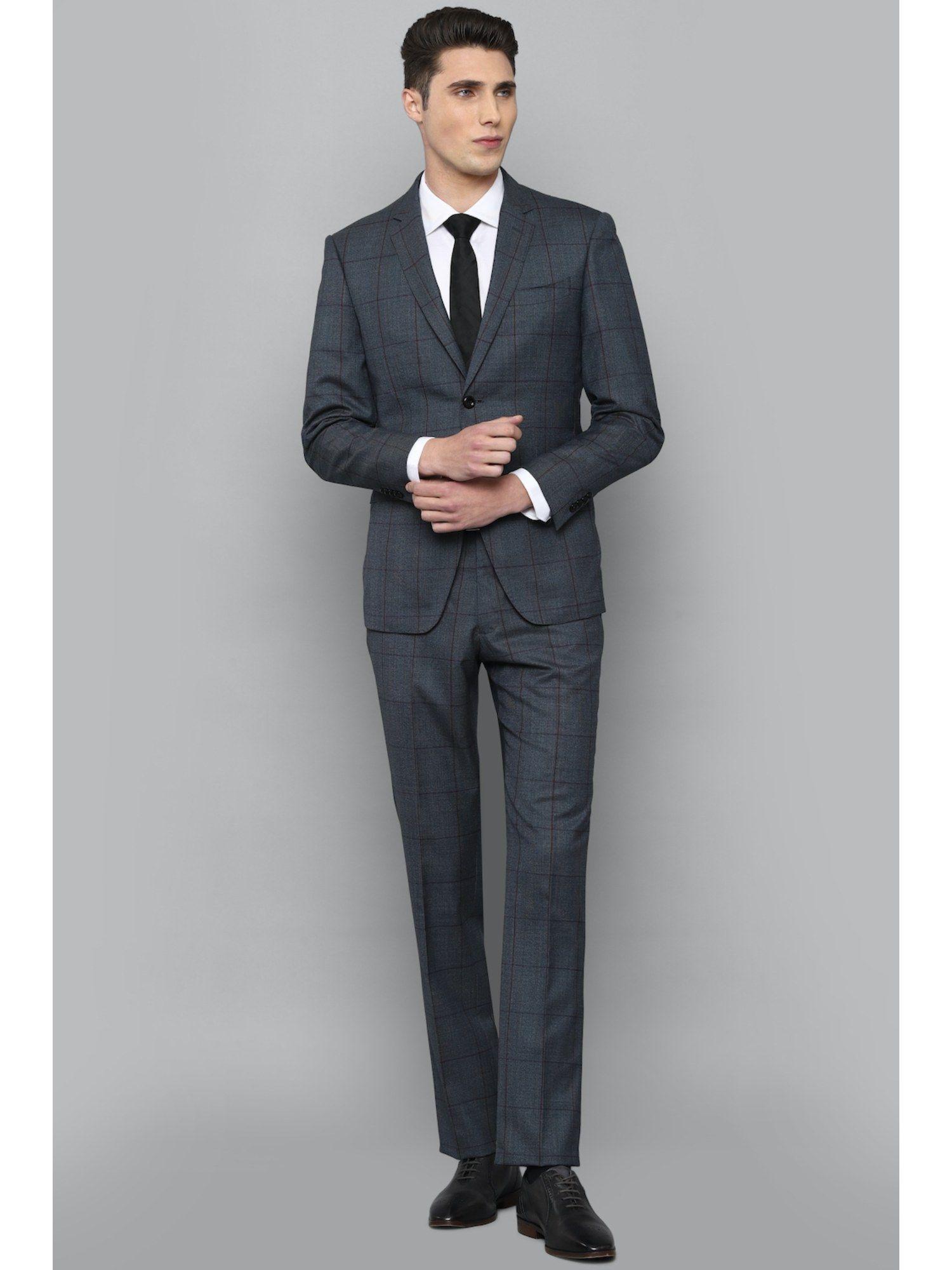 grey two piece suit (set of 2)