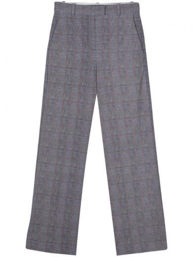 grey  prince of wales masculine pants