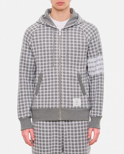 grey 4 bar hoodie