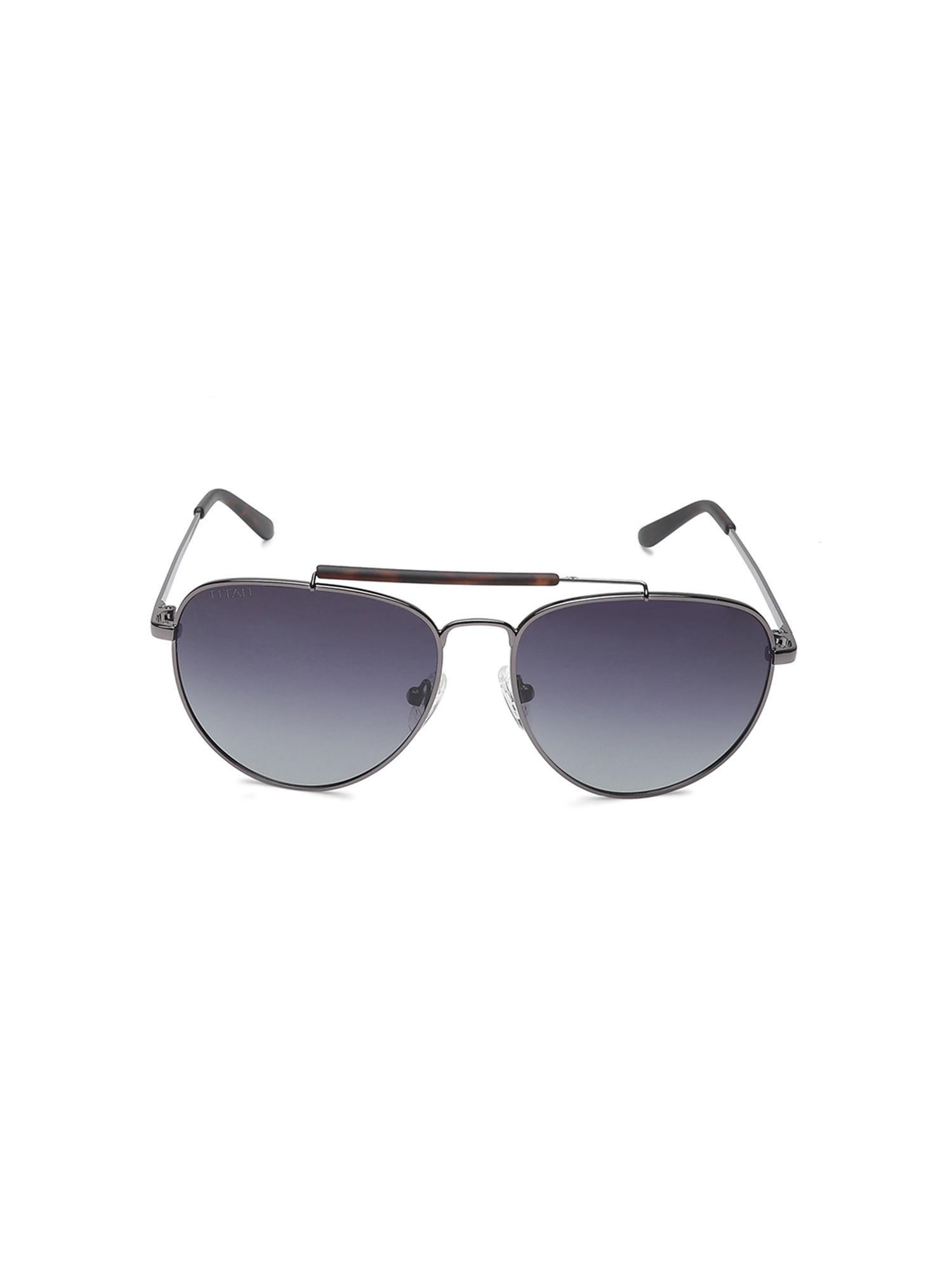 grey aviator sunglasses (gc343bk2pv)