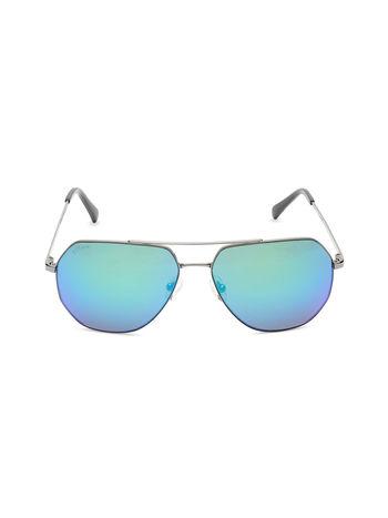 grey aviator sunglasses (gm318bu1nv)