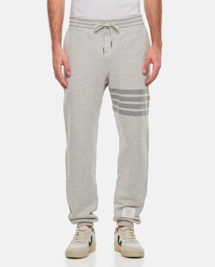 grey ckassic 4 bar stripe sweatpants