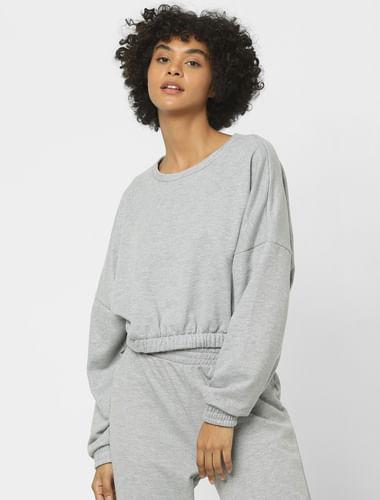grey co-ord sweatshirt
