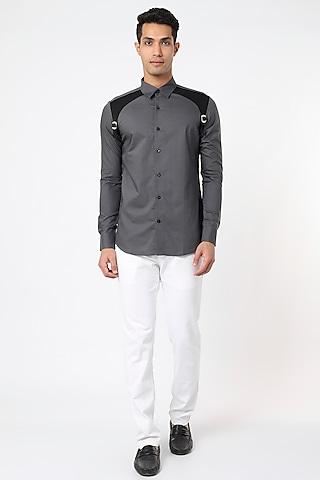 grey cotton shirt