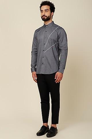 grey cotton shirt