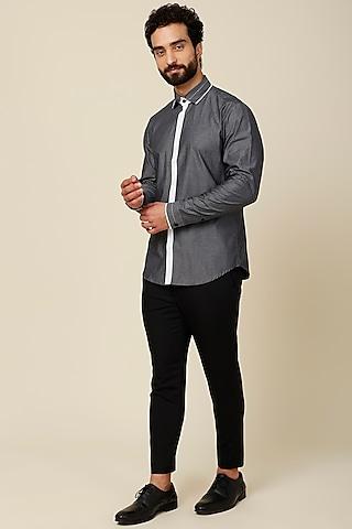 grey cotton shirt