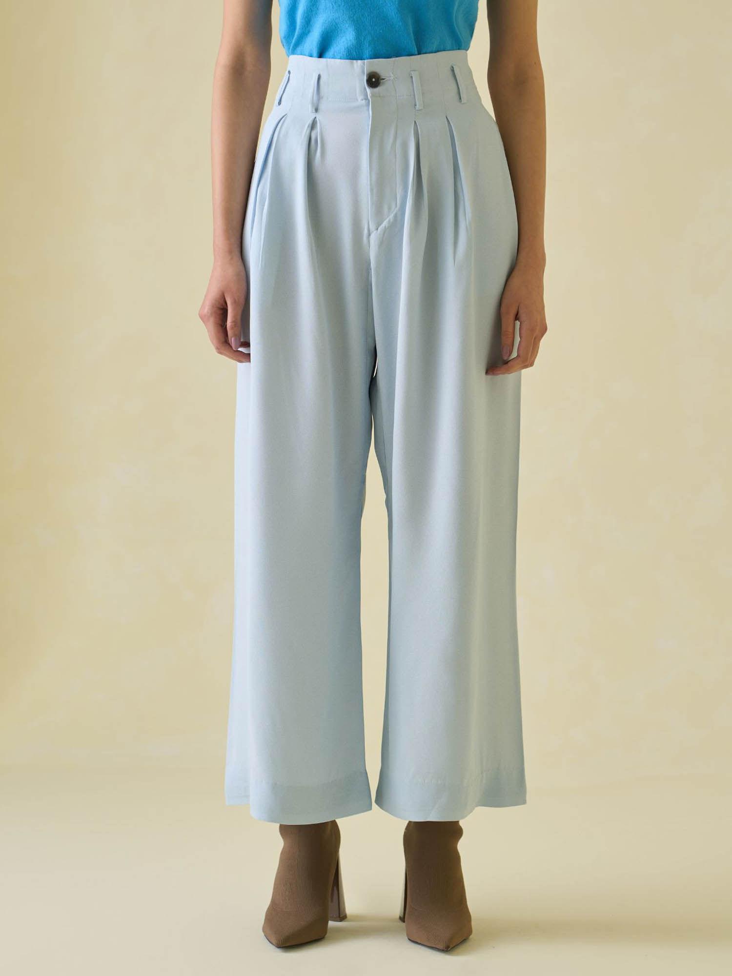 grey crepe bollywood trouser