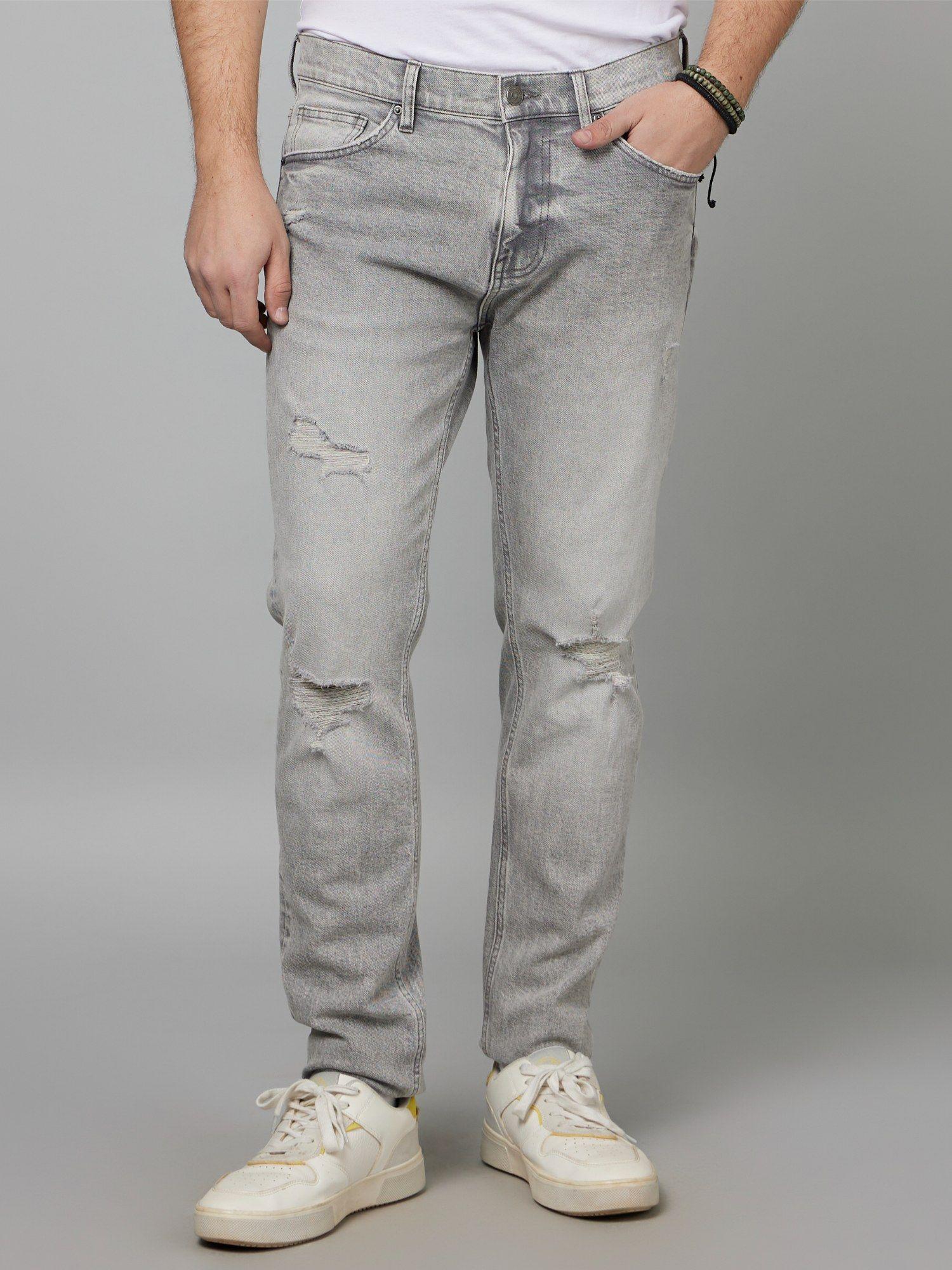 grey denim jeans