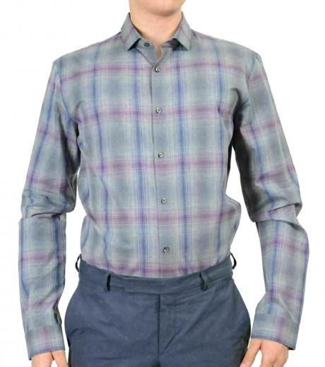 grey edmond slim line casual shirt