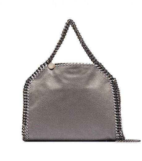grey falabella mini tote bag