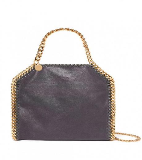 grey falabella mini tote bag