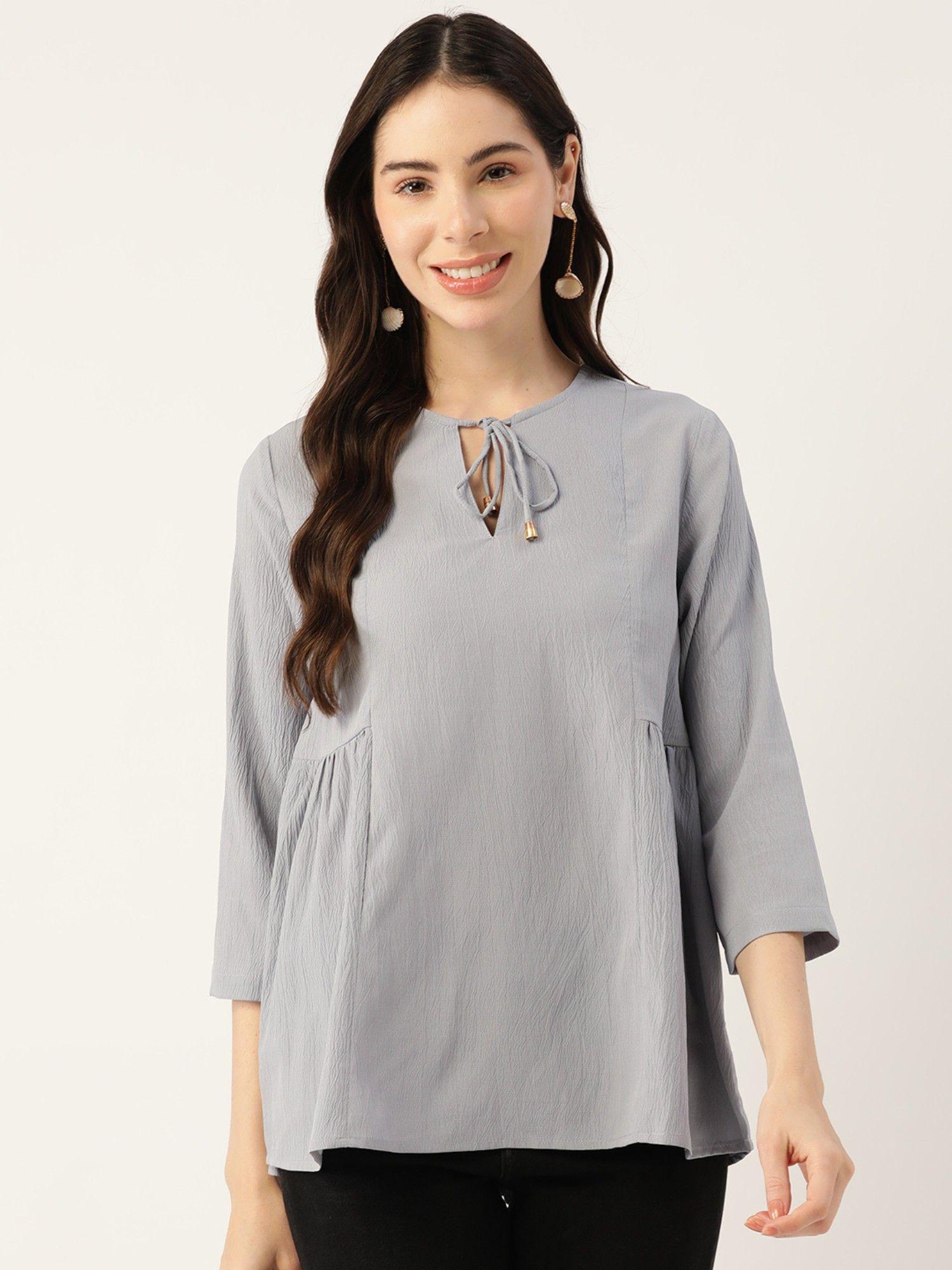 grey front dori top