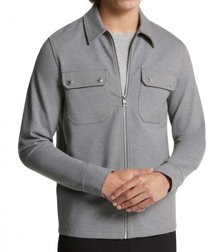 grey full zip jacket