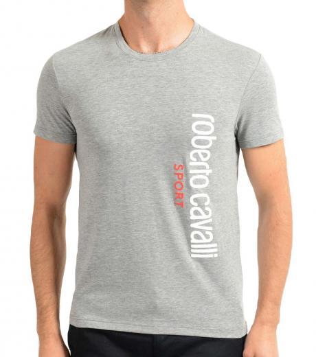 grey graphic print t-shirt