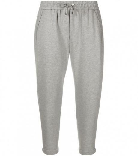 grey grey elasticated waistband joggers