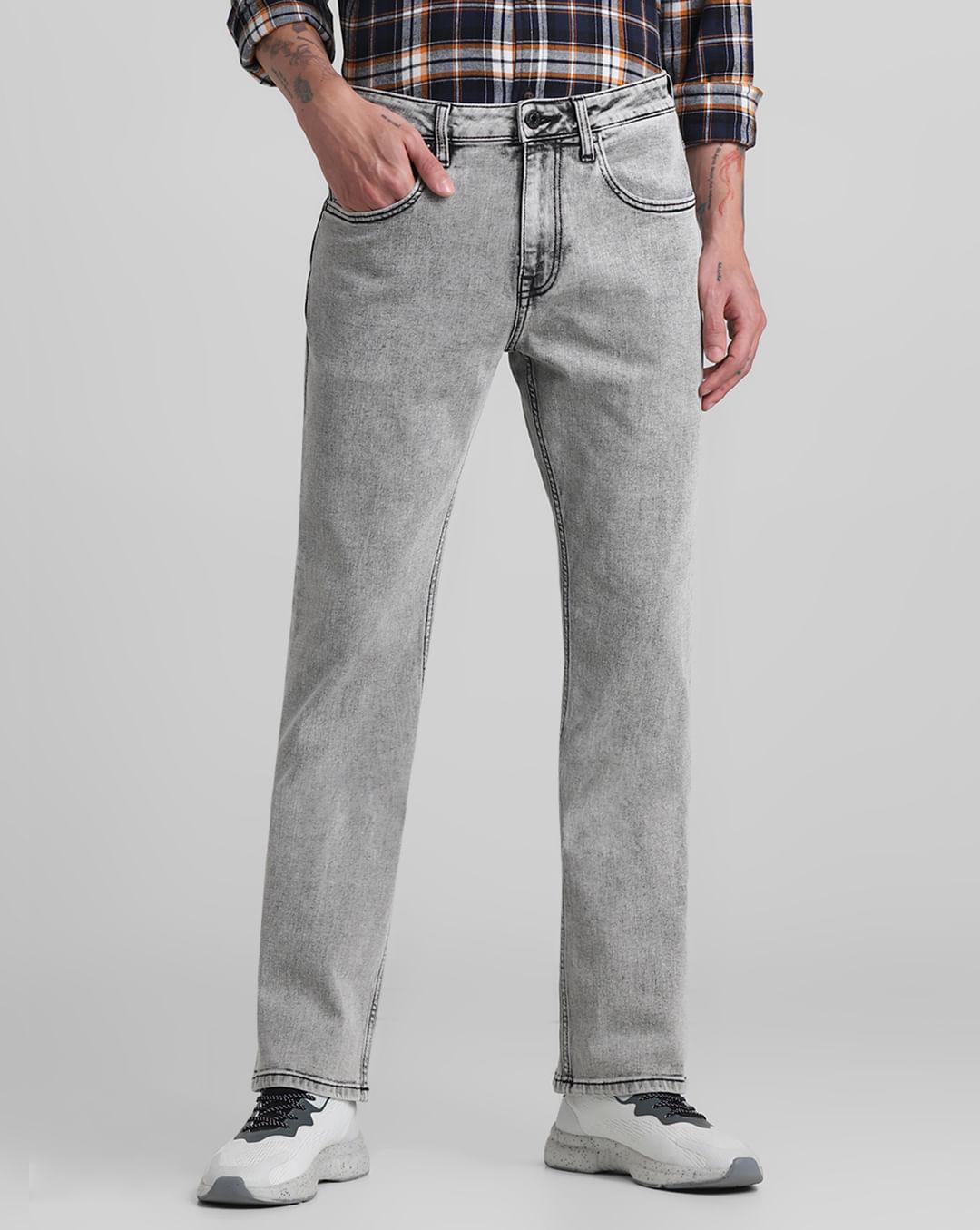 grey high rise ray bootcut jeans