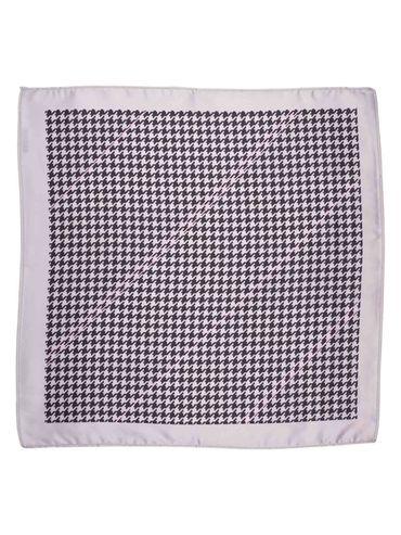 grey houndstooth 100 % microfiber pocket square