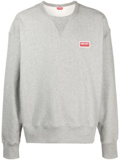 grey kenzo paris cotton sweatshirt