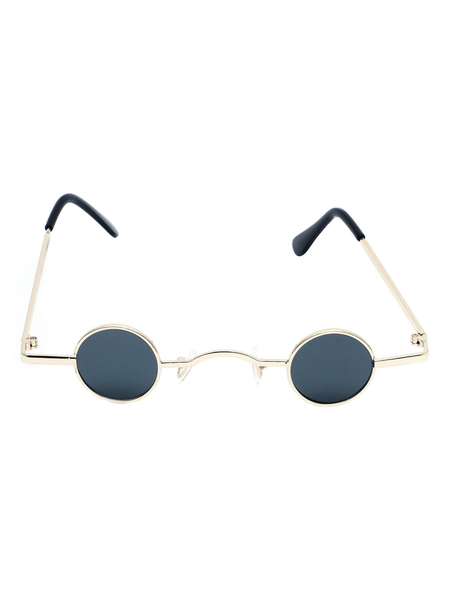 grey lense gold frame metal sunglasses 71_silver_grey