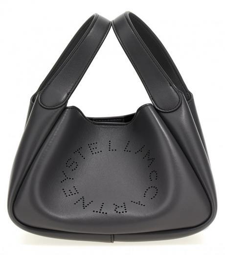grey logo handbag