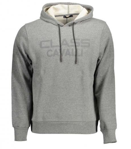 grey logo hoodie