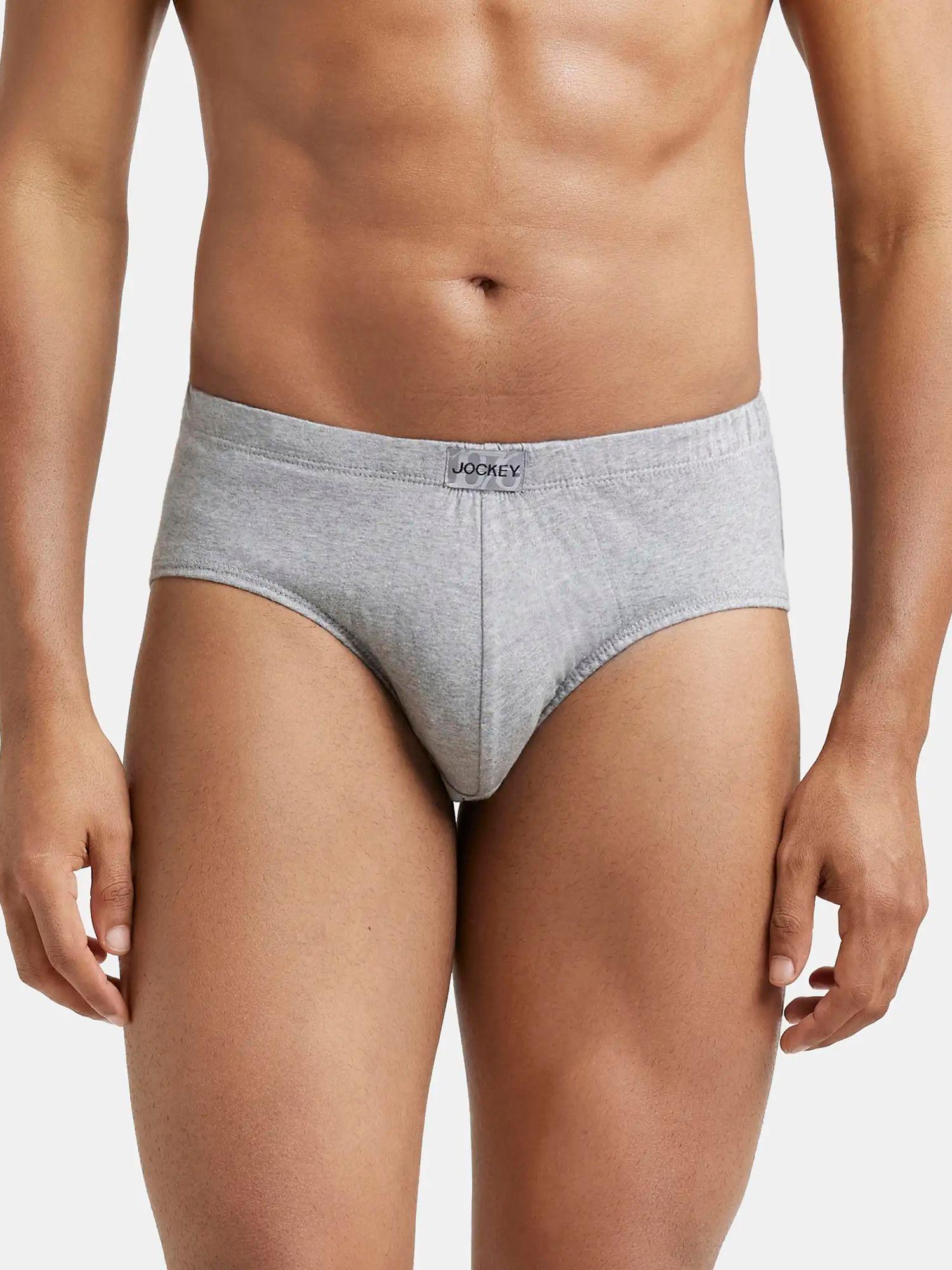 grey melange pocot brief