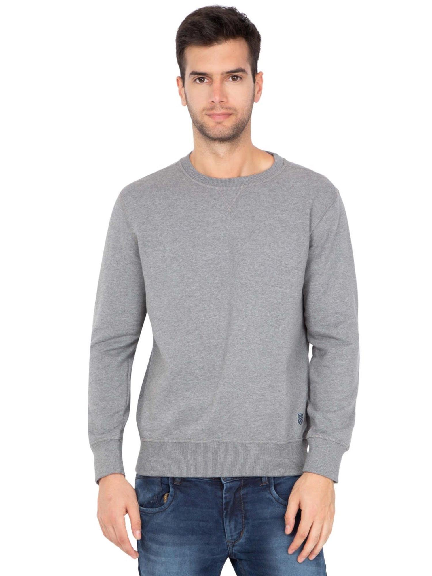 grey melange sweatshirt